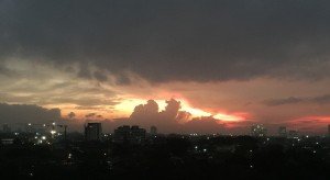 In this hour, the sky become orange..red and the dark. Watch out!....the devil is coming... They run away and find a place to hide from another bad devil...that's why you have to do Dzikr in early morning and after the sun goes down.